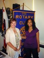 Becky Heard, Co-President of the Friends of the Yolo Crisis Nursery and Terrell Thomas of EMQ FamiliesFirst.